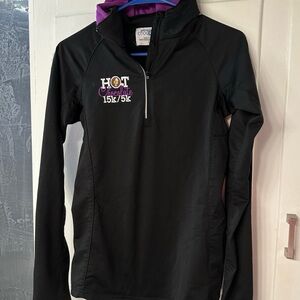 Hot Chocolate Black Hooded Activewear Jacket